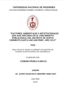 Factores ambientales e instituciones que han influido en el crecimiento poblacional del distrito de Nuevo Chimbote