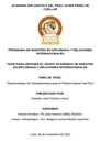 Oportunidades de Ciberdiplomacia para la Política Exterior del Perú