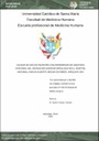 Calidad de vida en pacientes con enfermedad inflamatoria intestinal del Servicio de Gastroenterologia