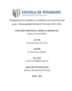 Presupuesto Por Resultados Y Su Influencia En La Eficiencia Del Gasto