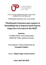 Planificación financiera para mejorar la rentabilidad de la empresa South Express Cargo Peru S.A.C para el año 2018