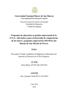 Programa de educación en gestión empresarial de la O.N.G. Alternativa