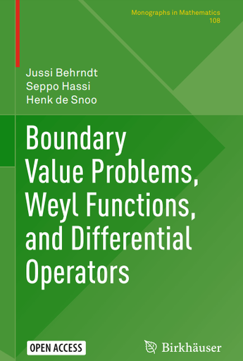 Boundary Value Problems, Weyl Functions, and Differential Operators