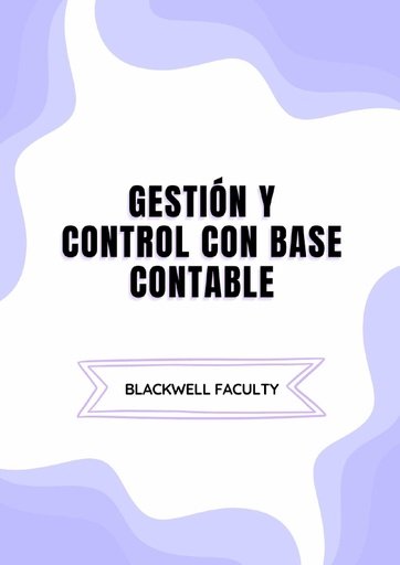 GESTIÓN Y CONTROL CON BASE CONTABLE