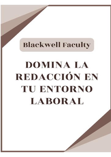 DOMINA LA REDACCIÓN EN TU ENTORNO LABORAL