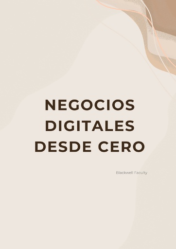 NEGOCIOS DIGITALES DESDE CERO