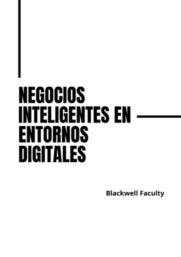 NEGOCIOS INTELIGENTES EN ENTORNOS DIGITALES