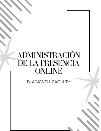 ADMINISTRACIÓN DE LA PRESENCIA ONLINE
