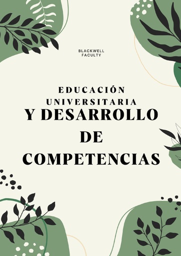 EDUCACIÓN UNIVERSITARIA Y DESARROLLO DE COMPETENCIAS