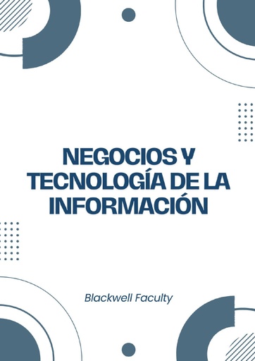 NEGOCIOS Y TECNOLOGÍA DE LA INFORMACIÓN