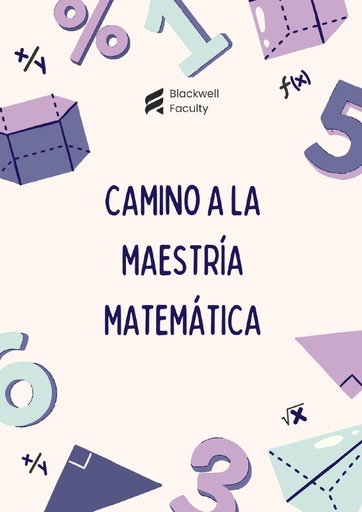 CAMINO A LA MAESTRÍA MATEMÁTICA