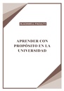 APRENDER CON PROPÓSITO EN LA UNIVERSIDAD