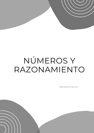 NÚMEROS Y RAZONAMIENTO
