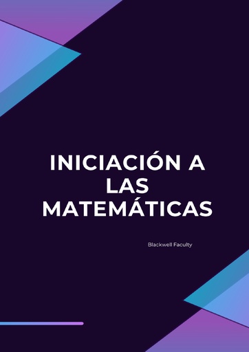 INICIACIÓN A LAS MATEMÁTICAS