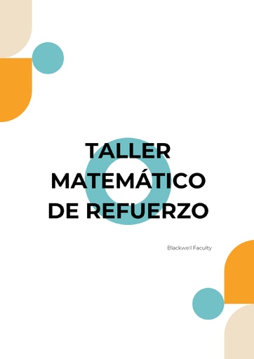 TALLER MATEMÁTICO DE REFUERZO