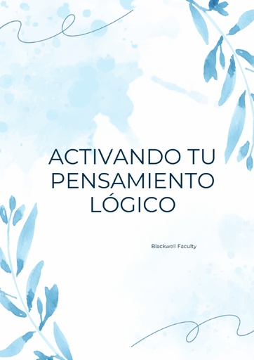 ACTIVANDO TU PENSAMIENTO LÓGICO