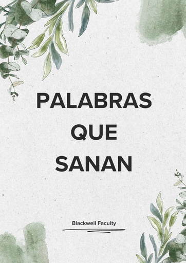 PALABRAS QUE SANAN