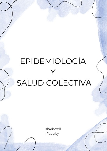 EPIDEMIOLOGÍA Y SALUD COLECTIVA