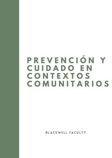 PREVENCIÓN Y CUIDADO EN CONTEXTOS COMUNITARIOS
