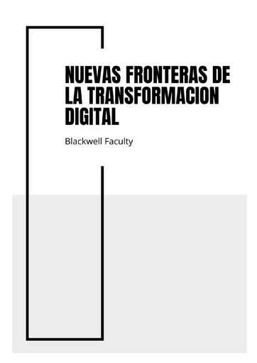 NUEVAS FRONTERAS DE LA TRANSFORMACION DIGITAL