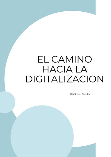 EL CAMINO HACIA LA DIGITALIZACION