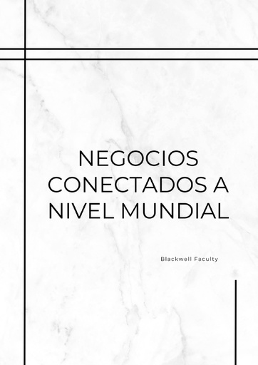 NEGOCIOS CONECTADOS A NIVEL MUNDIAL
