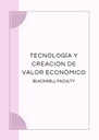 TECNOLOGÍA Y CREACIÓN DE VALOR ECONÓMICO