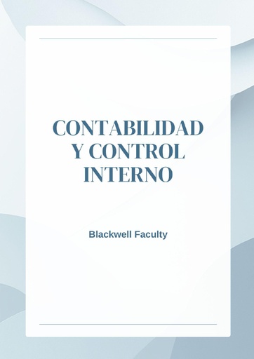 CONTABILIDAD Y CONTROL INTERNO