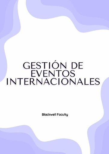 GESTIÓN DE EVENTOS INTERNACIONALES
