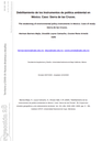 Debilitamiento de los Instrumentos de política ambiental en México.
