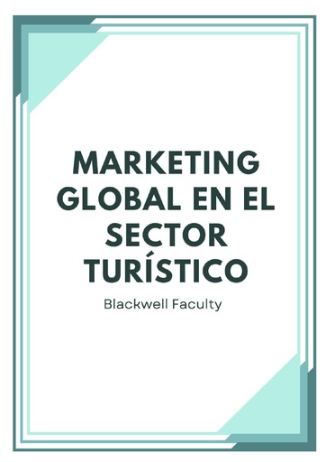 MARKETING GLOBAL EN EL SECTOR TURÍSTICO