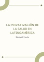 LA PRIVATIZACIÓN DE LA SALUD EN LATINOAMÉRICA