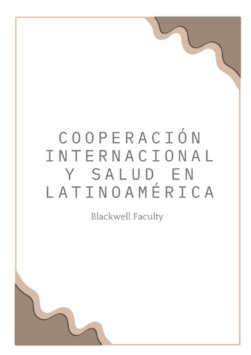 COOPERACIÓN INTERNACIONAL Y SALUD EN LATINOAMÉRICA