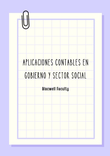 APLICACIONES CONTABLES EN GOBIERNO Y SECTOR SOCIAL