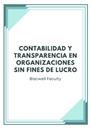 CONTABILIDAD Y TRANSPARENCIA EN ORGANIZACIONES SIN FINES DE LUCRO