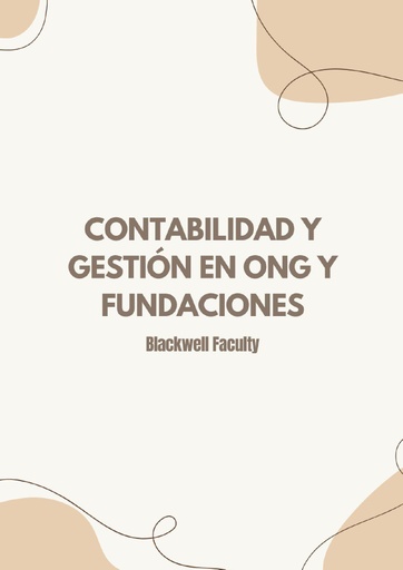 CONTABILIDAD Y GESTIÓN EN ONG Y FUNDACIONES