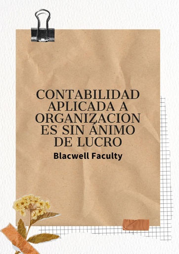 CONTABILIDAD APLICADA A ORGANIZACIONES SIN ÁNIMO DE LUCRO