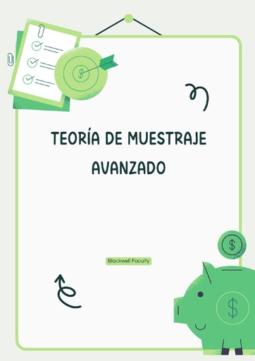 TEORÍA DE MUESTRAJE AVANZADO