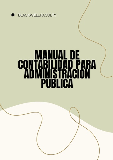MANUAL DE CONTABILIDAD PARA ADMINISTRACIÓN PÚBLICA