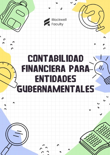CONTABILIDAD FINANCIERA PARA ENTIDADES GUBERNAMENTALES