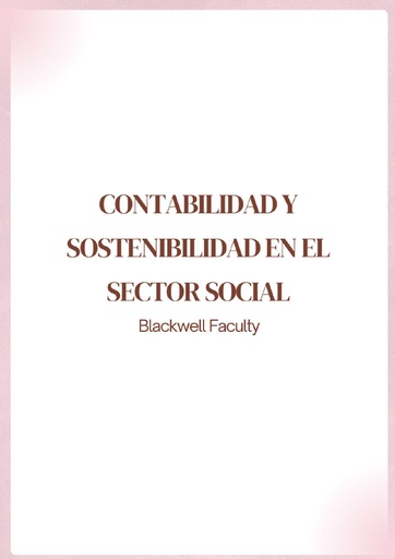 CONTABILIDAD Y SOSTENIBILIDAD EN EL SECTOR SOCIAL