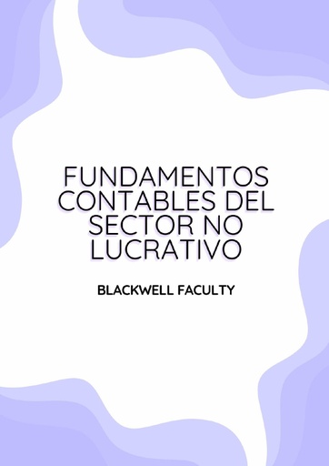 FUNDAMENTOS CONTABLES DEL SECTOR NO LUCRATIVO