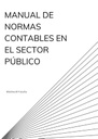 MANUAL DE NORMAS CONTABLES EN EL SECTOR PÚBLICO