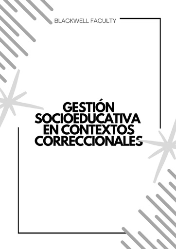 GESTIÓN SOCIOEDUCATIVA EN CONTEXTOS CORRECCIONALES