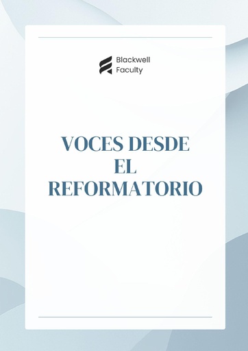 VOCES DESDE EL REFORMATORIO