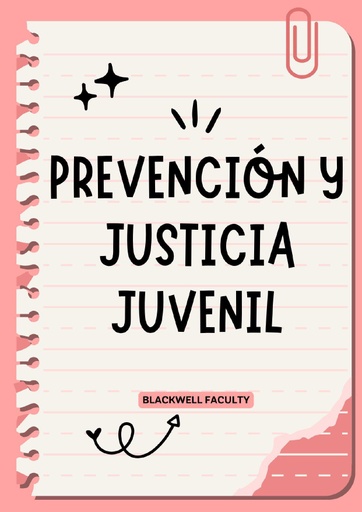 PREVENCIÓN Y JUSTICIA JUVENIL