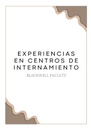 EXPERIENCIAS EN CENTROS DE INTERNAMIENTO