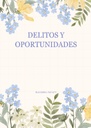 DELITOS Y OPORTUNIDADES