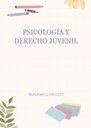PSICOLOGÍA Y DERECHO JUVENIL