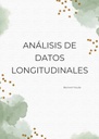 ANÁLISIS DE DATOS LONGITUDINALES